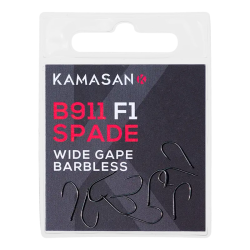 Size 22 B911 F1 Spade End Barbless Fine Wire Hooks Kamasan