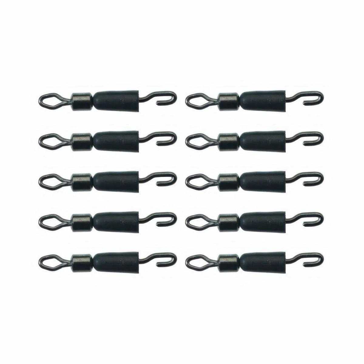 10 x Quick Change Hook Length Link Connector Swivels