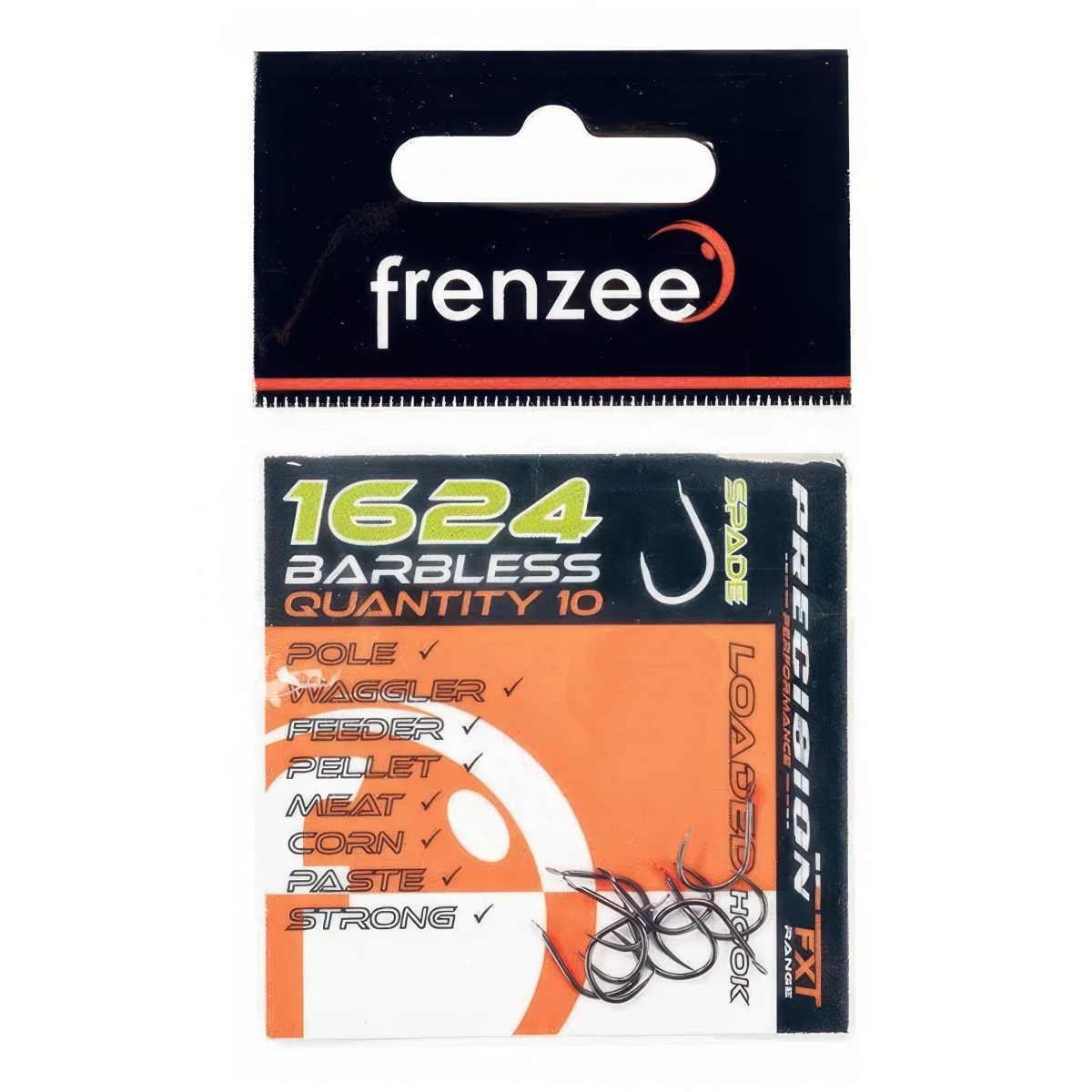 Size 14 Spade End Barbless 1624 Hooks Frenzee FXT