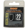 Size 22 36-13 Finesse Carp Teflon Barbless Spade End Hooks Middy