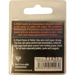 Size 20 Spade End Barbless Paste & Pellet Gamakatsu Hooks