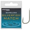 Size 14 Barbless Spade End Silverfish Match Hooks Drennan