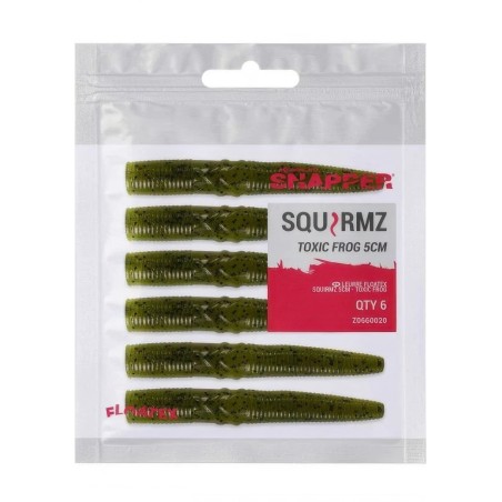 Toxic Frog 5cm Squirmz Korum Snapper Floatex Bouyant Ned Rig Lures