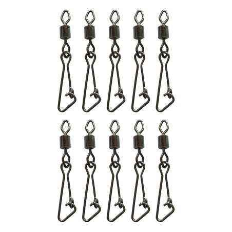 10 x Snap Link Quick Change Swivels Connectors Float Feeder Fishing