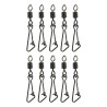 10 x Snap Link Quick Change Swivels Connectors Float Feeder Fishing