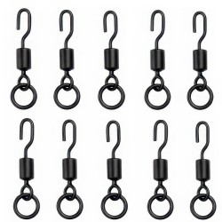 10 x Spinner Swivels Quick Change Connectors Carp Fishing Ronnie Rig
