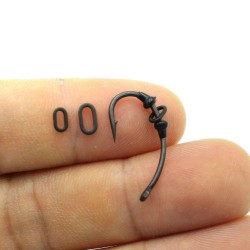 20 x Oval Rig Rings Matt Black O Rings Carp Fishing Terminal Tackle Swivels