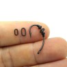 20 x Oval Rig Rings Matt Black O Rings Carp Fishing Terminal Tackle Swivels