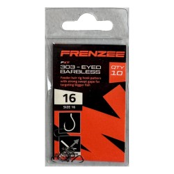 Size 16 Eyed Barbless 303 Hooks Frenzee FXT