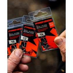 Size 12 Eyed Barbless 303 Hooks Frenzee FXT