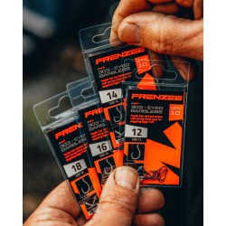 Size 12 Eyed Barbless 303 Hooks Frenzee FXT