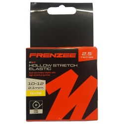 10-12 2.1mm Yellow Hollow Stretch Pole Elastic 2.5 metres Frenzee FXT