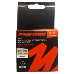18-20 2.8mm White Hollow Stretch Pole Elastic 2.5 metres Frenzee FXT