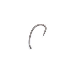 Size 12 Barbed Gravel Brown Korda Kaptor Kurv Shank Hooks