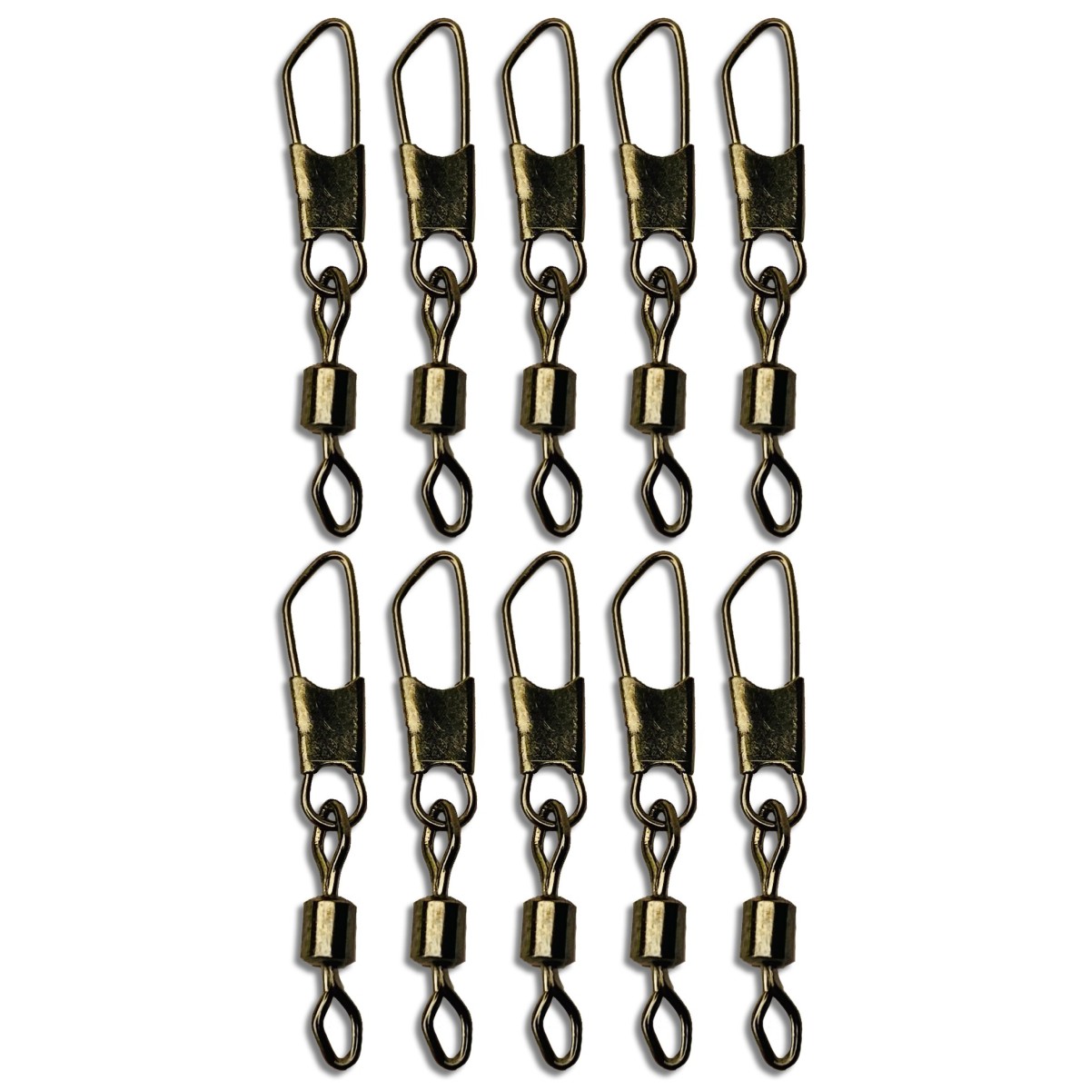 10 x American Snap Link Quick Change Swivels Connectors Float Feeder Fishing